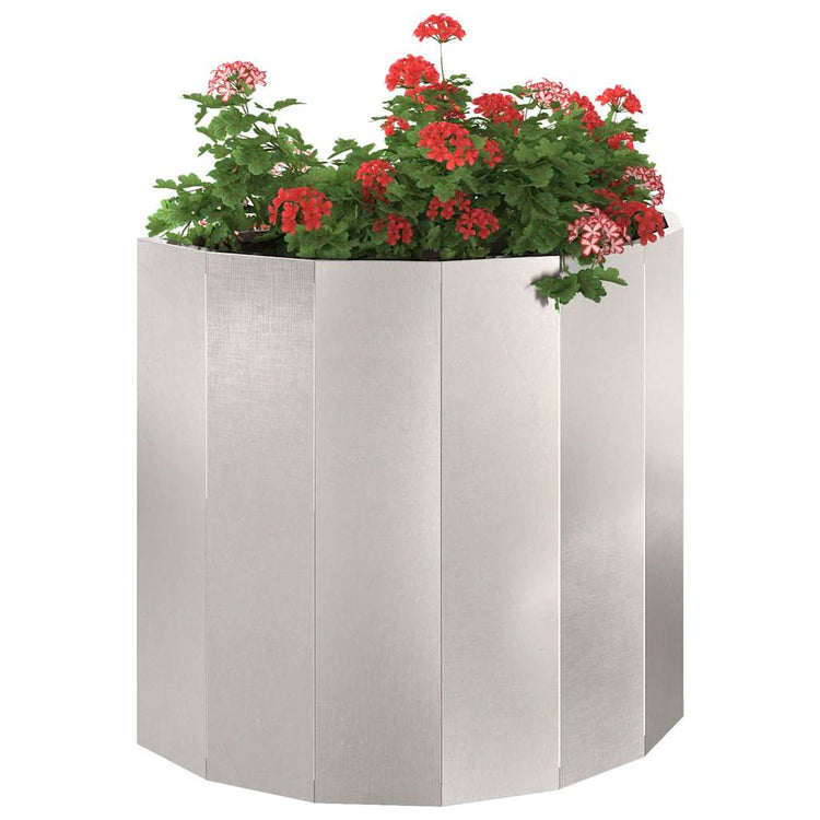 Vidaxx jardinière argent 60 x 30 x 50 cm en acier inoxydable