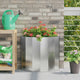 Vidaxx jardinière argent 60 x 30 x 50 cm en acier galvanisé