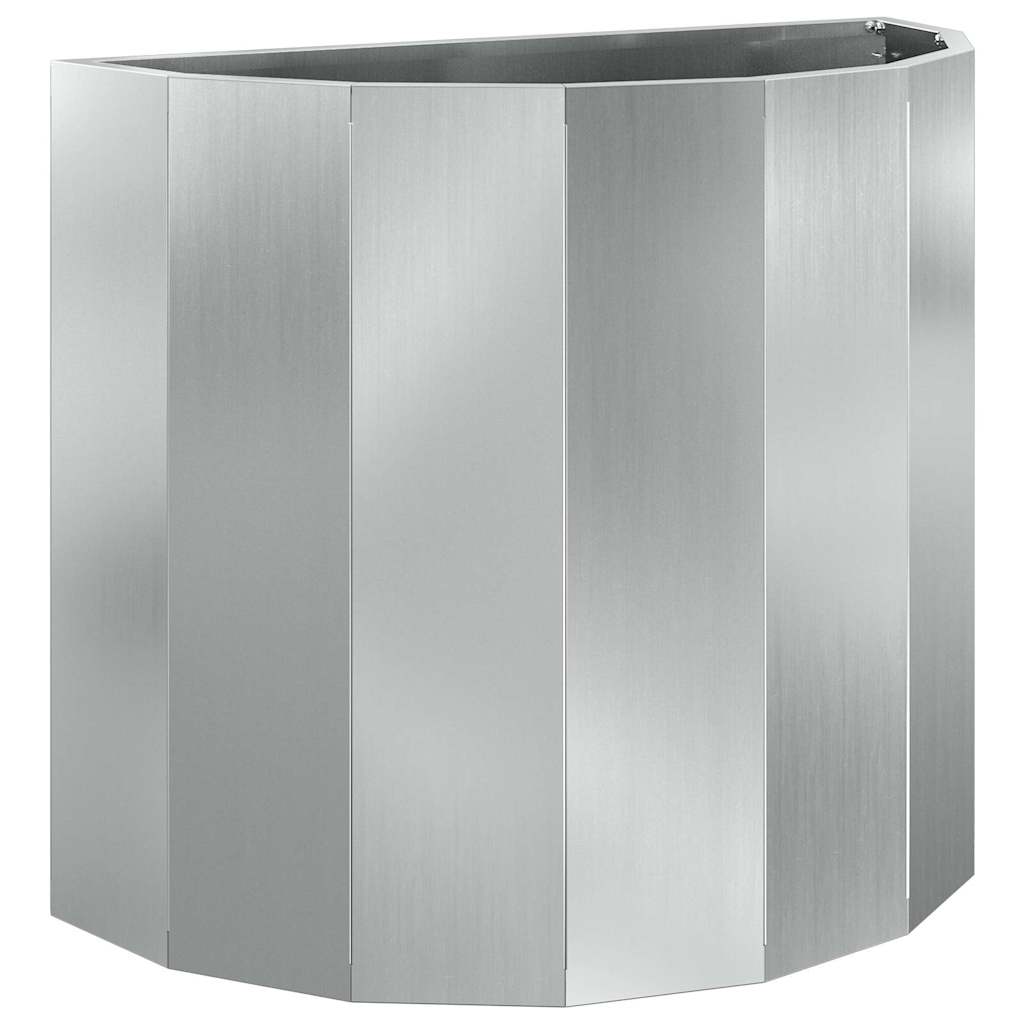 Vidaxx jardinière argent 60 x 30 x 50 cm en acier galvanisé