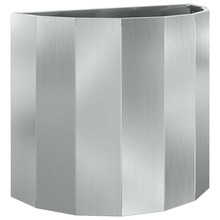 Vidaxx jardinière argent 60 x 30 x 50 cm en acier galvanisé