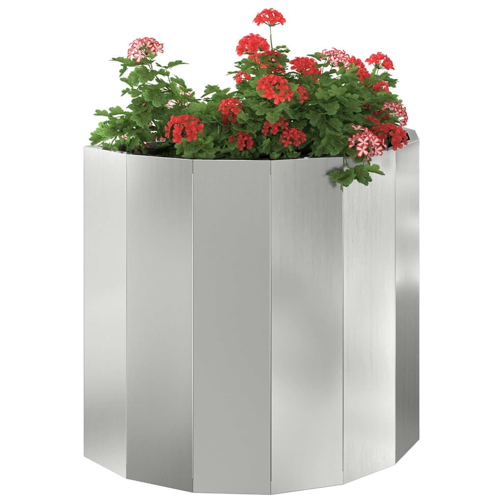 Vidaxx jardinière argent 60 x 30 x 50 cm en acier galvanisé