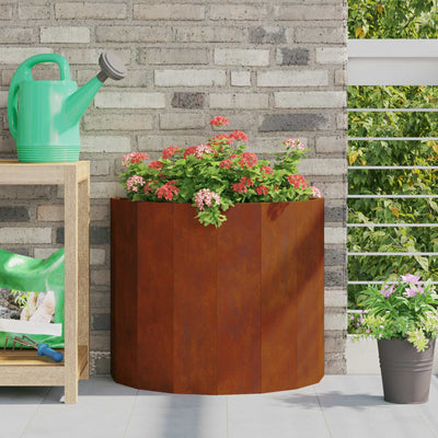 Vidaxl jardinière rouillé 60 x 30 x 50 cm acier corten