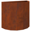 Vidaxl jardinière rouillé 60 x 30 x 50 cm acier corten