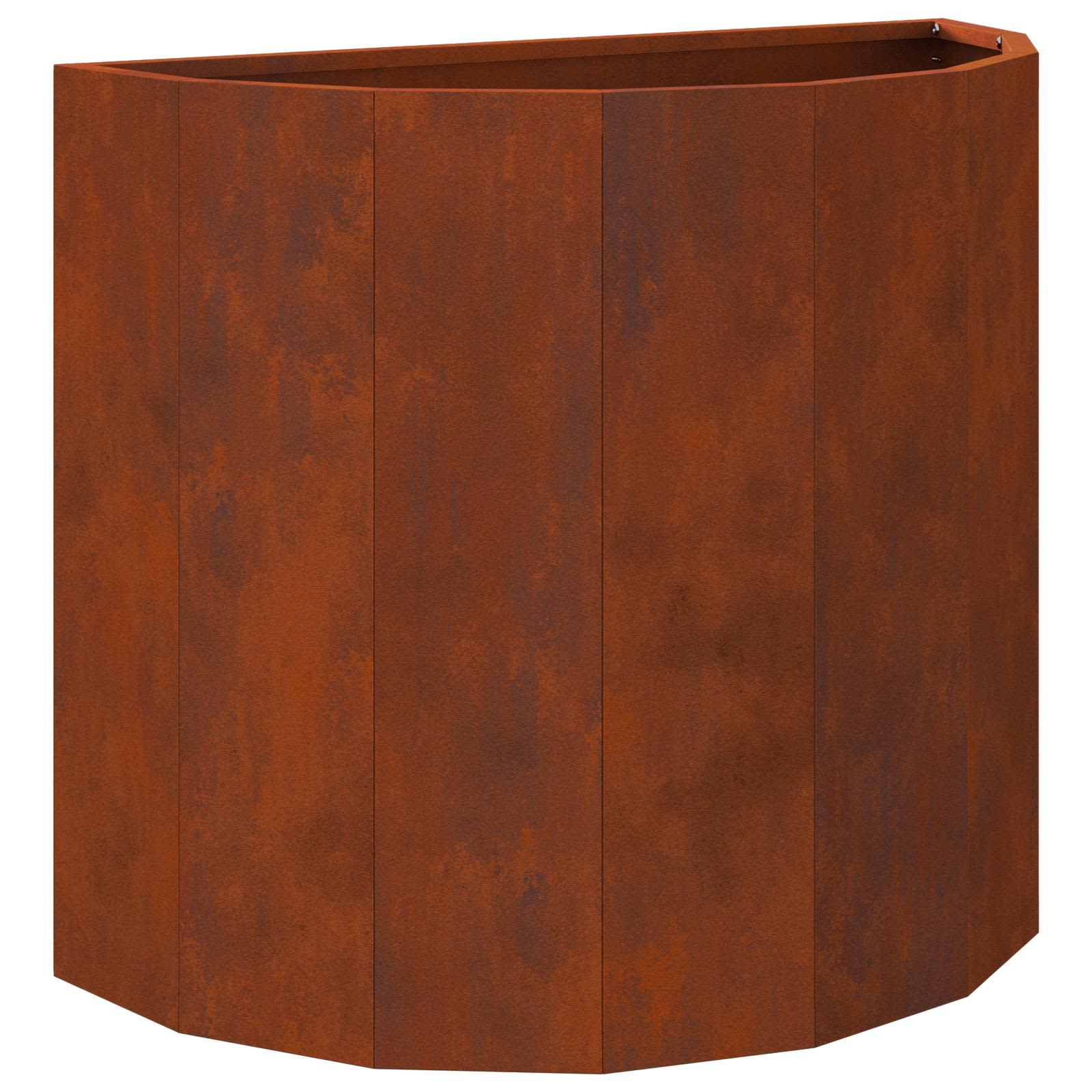 Vidaxl jardinière rouillé 60 x 30 x 50 cm acier corten