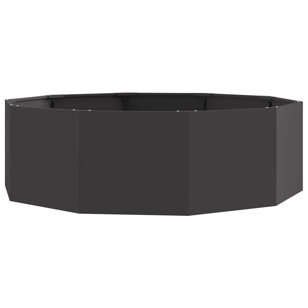 Vidaxx jardinière noir 120 x 120 x 35 cm acier
