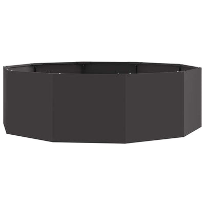 Vidaxx jardinière noir 120 x 120 x 35 cm acier