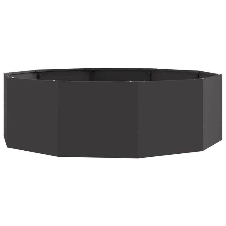 Vidaxx jardinière noir 120 x 120 x 35 cm acier