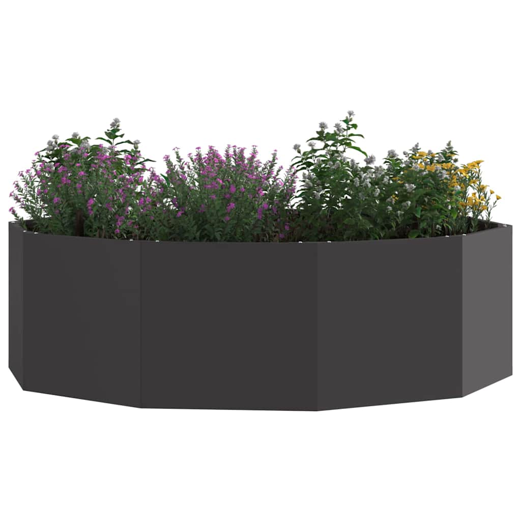 Vidaxx jardinière noir 120 x 120 x 35 cm acier