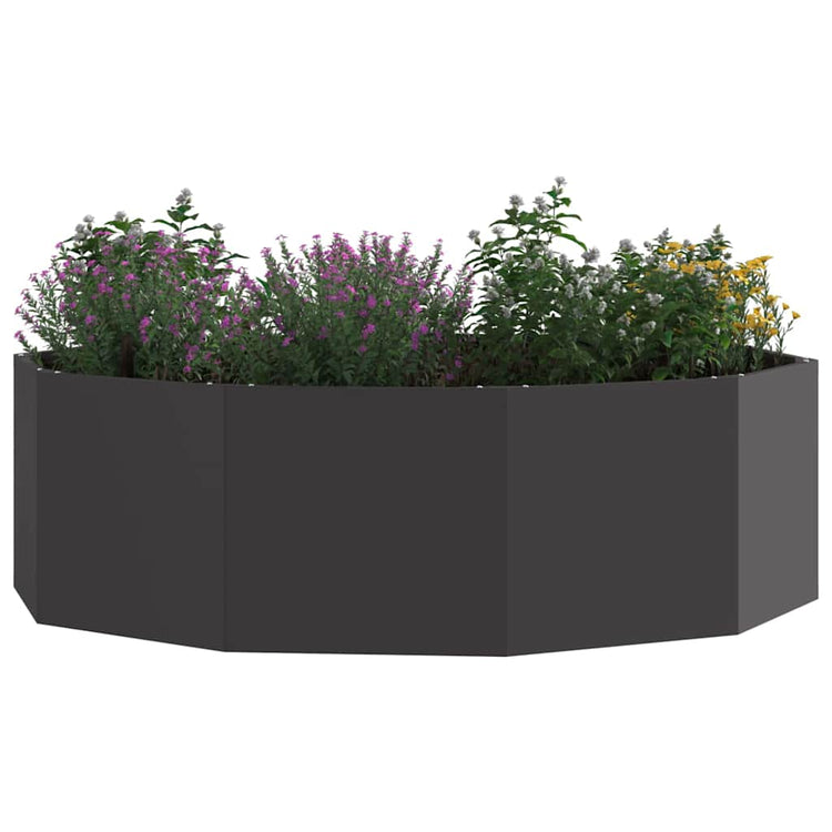 Vidaxx jardinière noir 120 x 120 x 35 cm acier