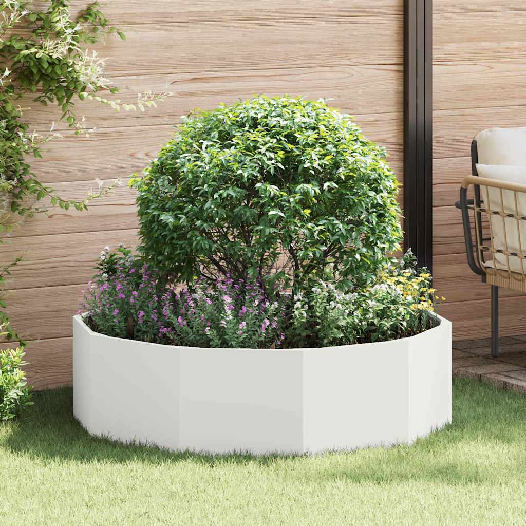 Vidaxx jardinière blanc 120 x 120 x 35 cm acier