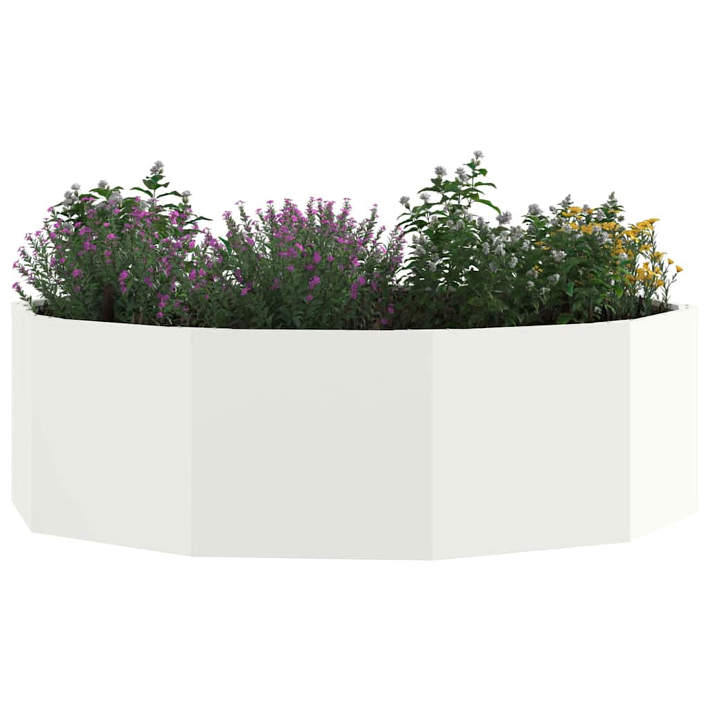 Vidaxx jardinière blanc 120 x 120 x 35 cm acier