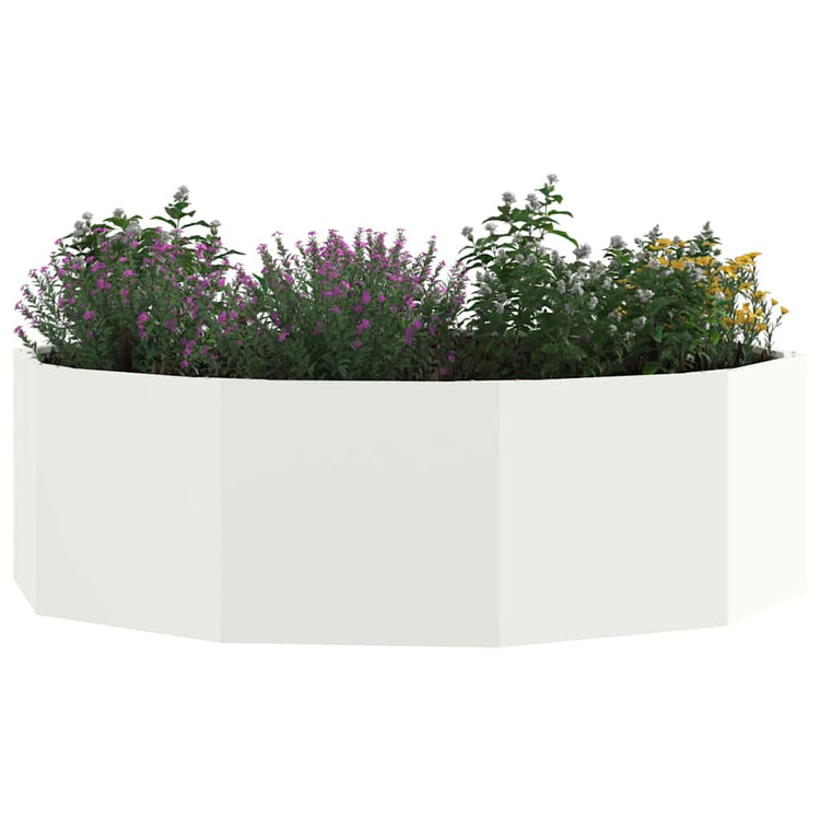 Vidaxx jardinière blanc 120 x 120 x 35 cm acier