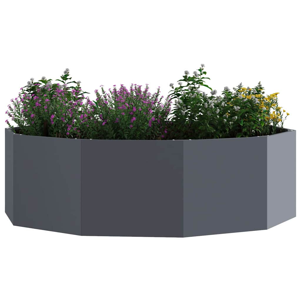 Vidaxx jardinière anthracite 120 x 120 x 35 cm acier