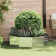 Vidaxx jardinière argent 120 x 120 x 35 cm acier inoxydable