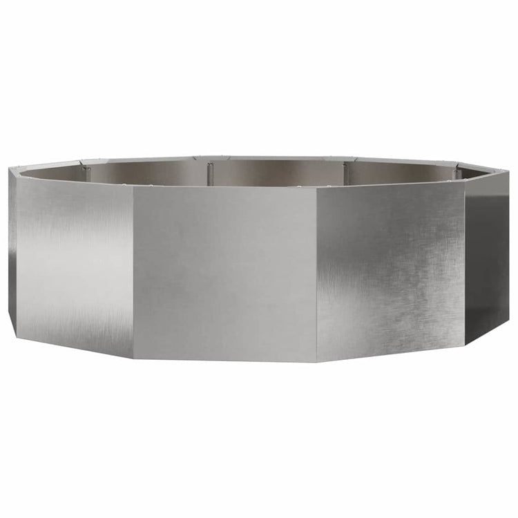 Vidaxx jardinière argent 120 x 120 x 35 cm acier inoxydable