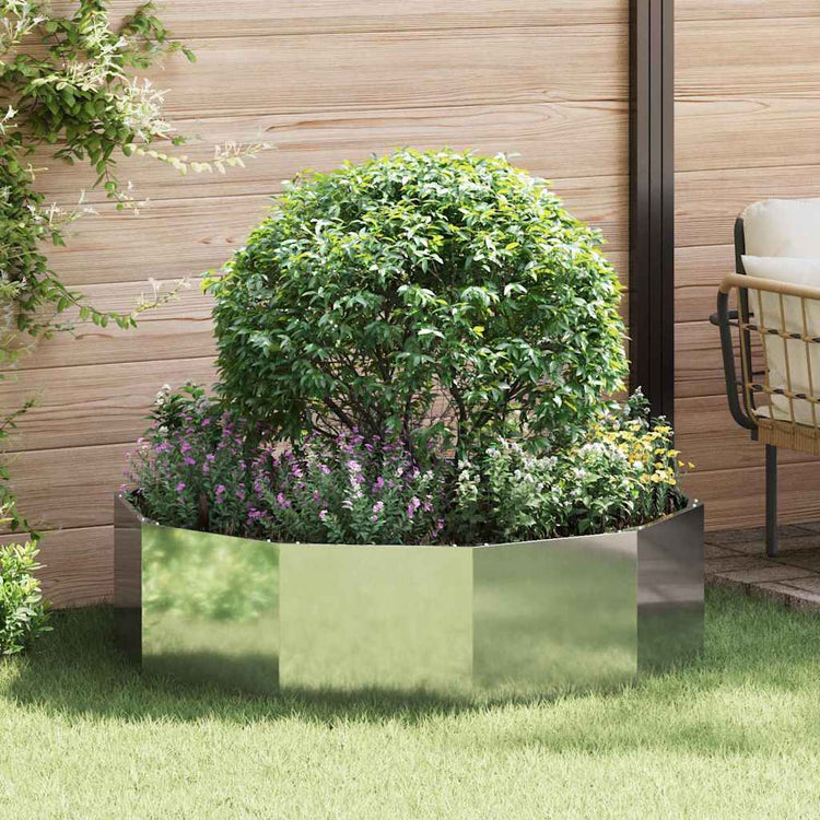 Vidaxx jardinière argent 120 x 120 x 35 cm en acier galvanisé
