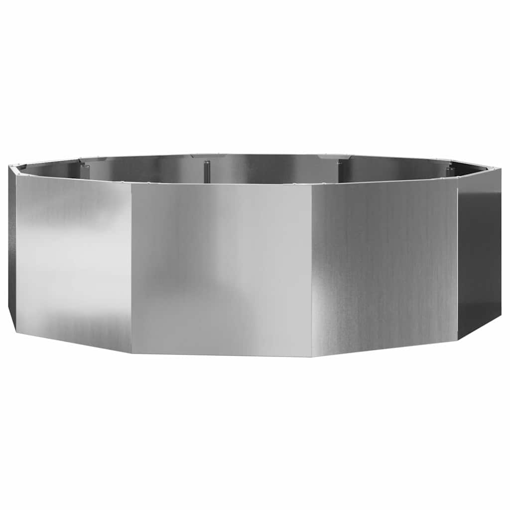 Vidaxx jardinière argent 120 x 120 x 35 cm en acier galvanisé