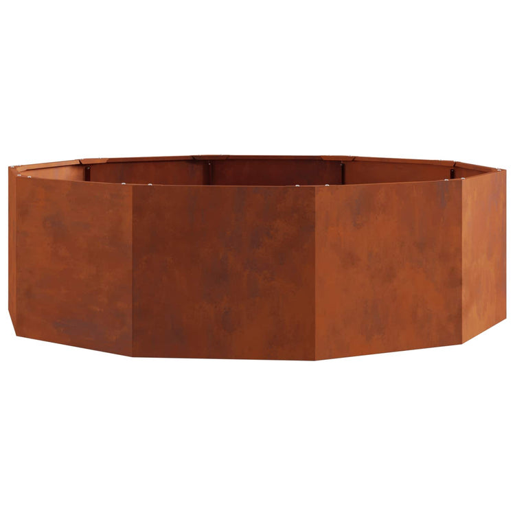 Vidaxx jardinière rouillé 120 x 120 x 35 cm acier corten