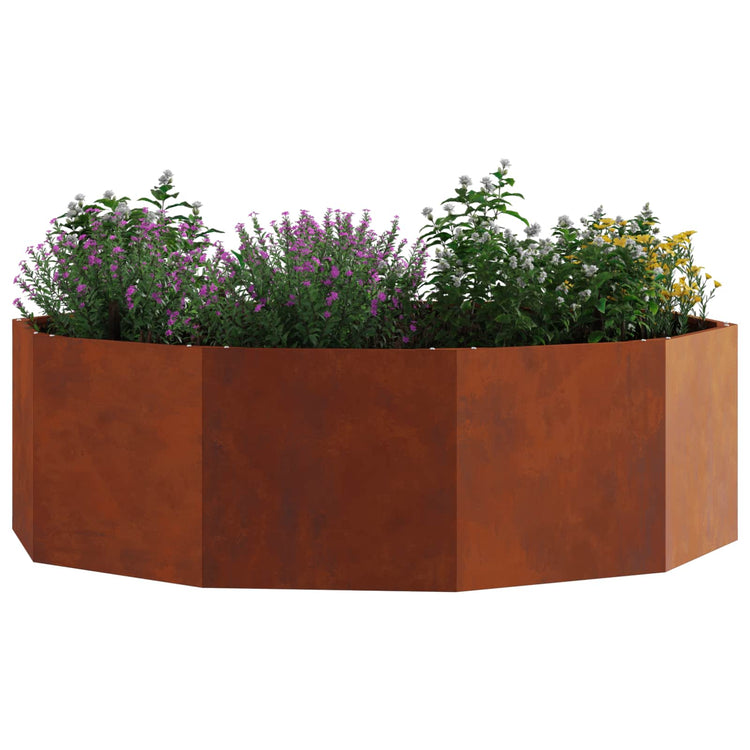 Vidaxx jardinière rouillé 120 x 120 x 35 cm acier corten