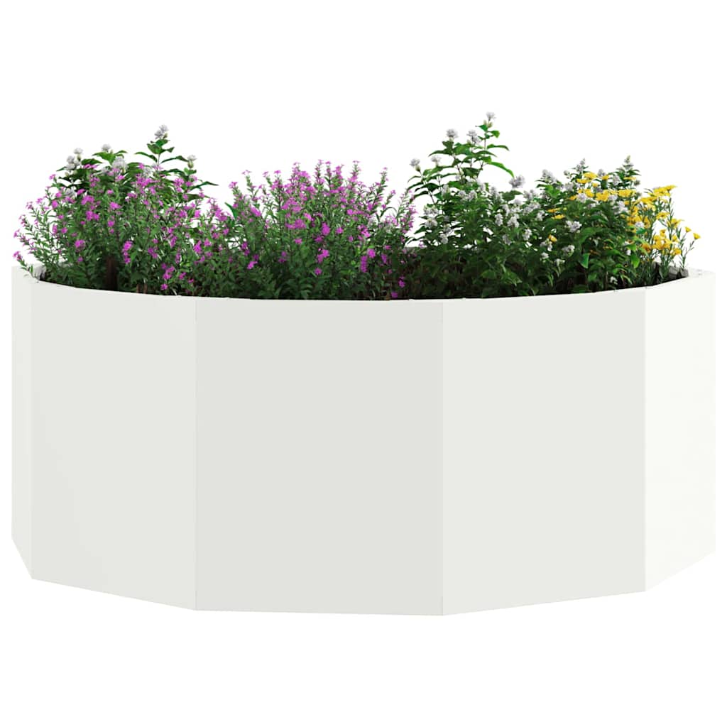 Vidaxx jardinière blanc 90 x 90 x 35 cm acier