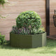 Vidaxx jardinière vert olive 90 x 90 x 35 cm acier