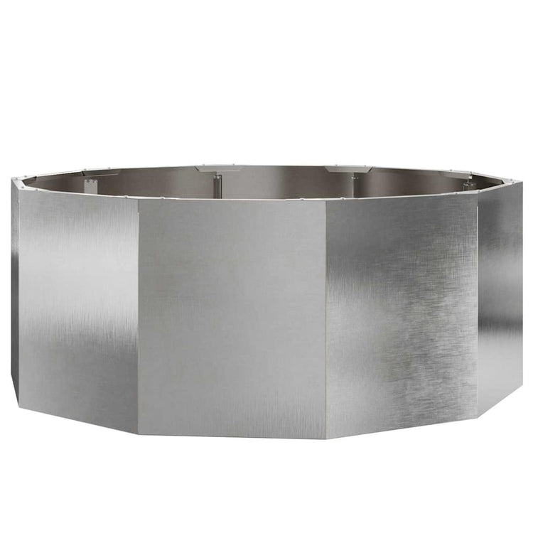 Vidaxx jardinière argent 90 x 90 x 35 cm en acier inoxydable