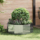 Vidaxx jardinière argent 90 x 90 x 35 cm en acier galvanisé
