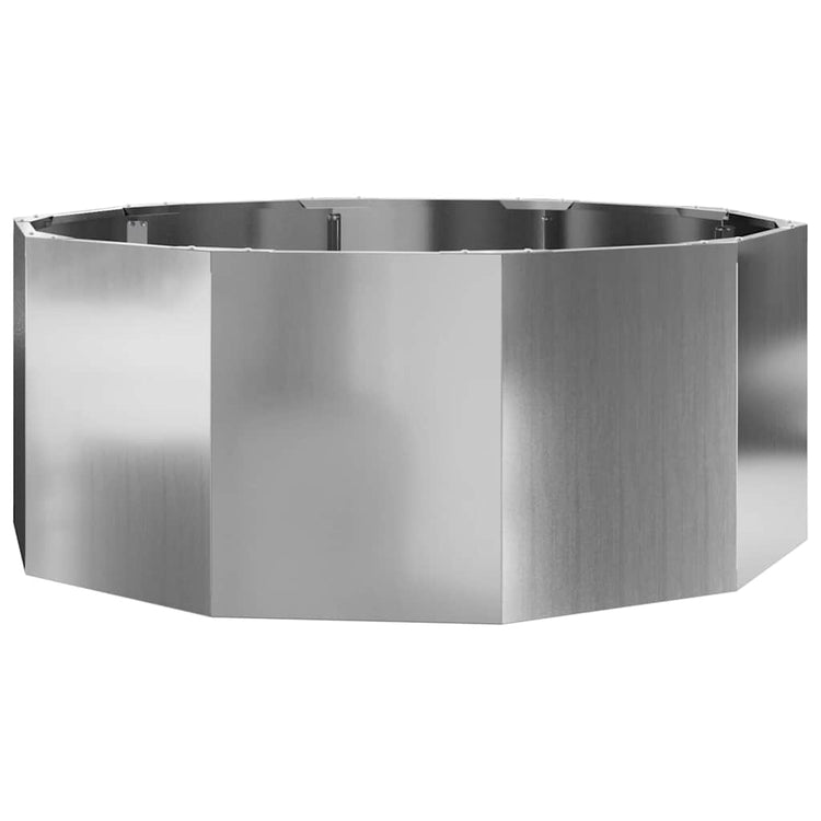Vidaxx jardinière argent 90 x 90 x 35 cm en acier galvanisé