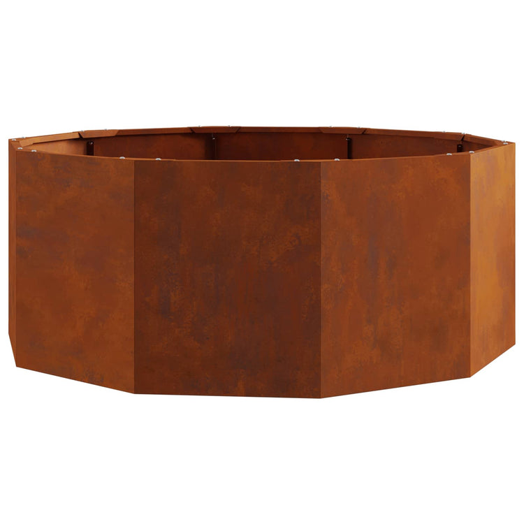 Vidaxx jardinière rouillé 90 x 90 x 35 cm acier corten