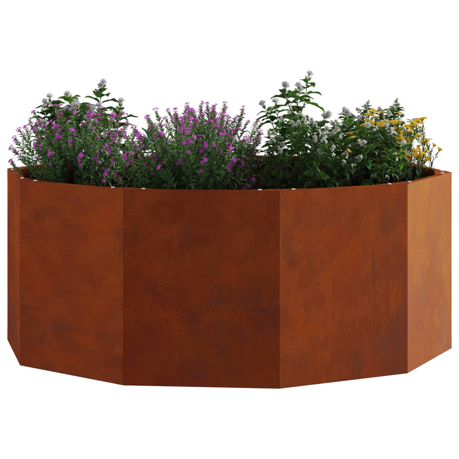 Vidaxx jardinière rouillé 90 x 90 x 35 cm acier corten