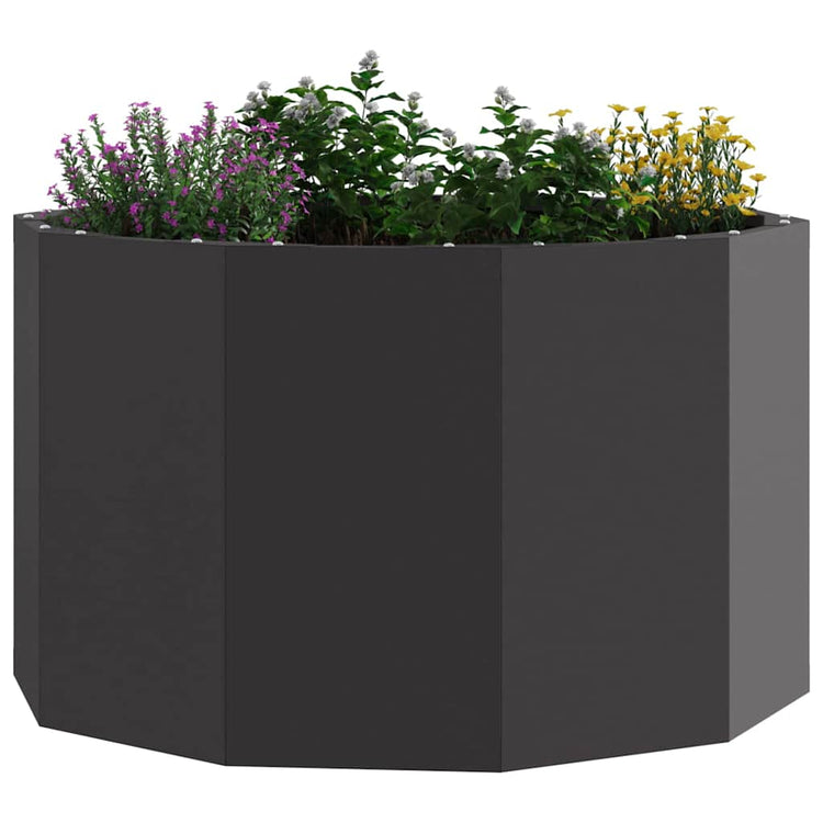 Vidaxx jardinière noir 60 x 60 x 35 cm acier