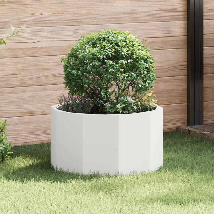 Vidaxx jardinière blanc 60 x 60 x 35 cm acier