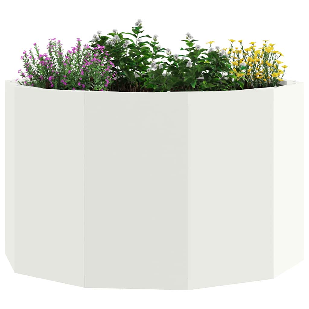 Vidaxx jardinière blanc 60 x 60 x 35 cm acier