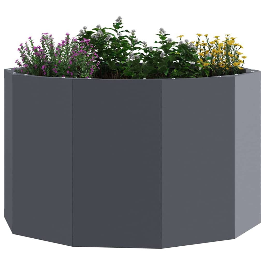 Vidaxx jardinière anthracite 60 x 60 x 35 cm acier