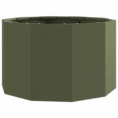 Vidaxx jardinière vert olive 60 x 60 x 35 cm acier