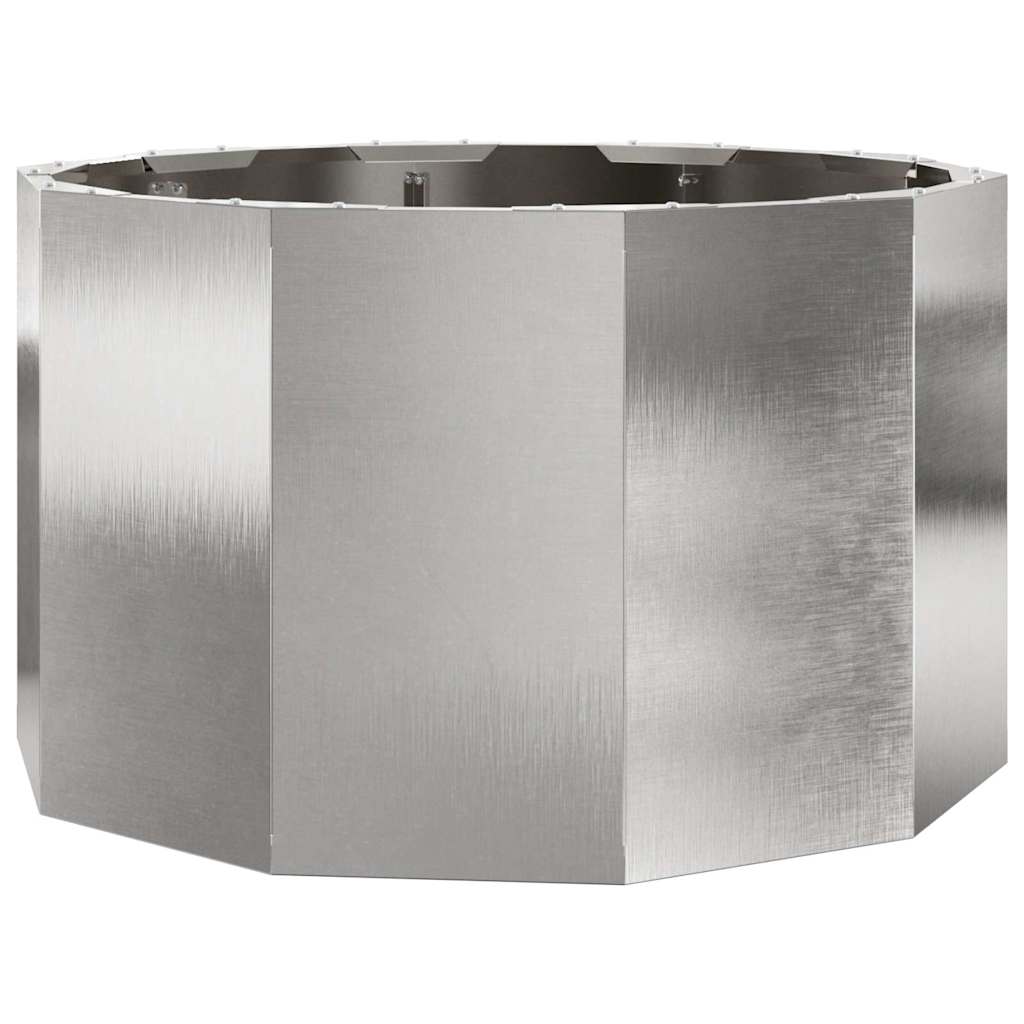 Vidaxx jardinière argent 60 x 60 x 35 cm acier inoxydable