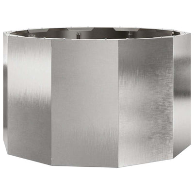 Vidaxx jardinière argent 60 x 60 x 35 cm acier inoxydable