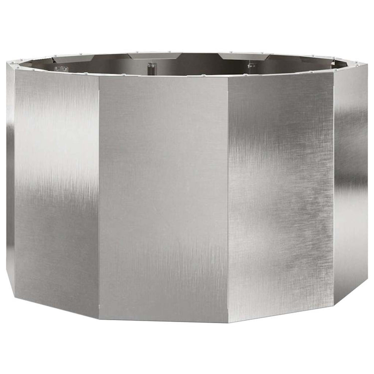 Vidaxx jardinière argent 60 x 60 x 35 cm acier inoxydable
