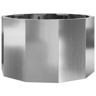 Vidaxx jardinière argent 60 x 60 x 35 cm en acier galvanisé