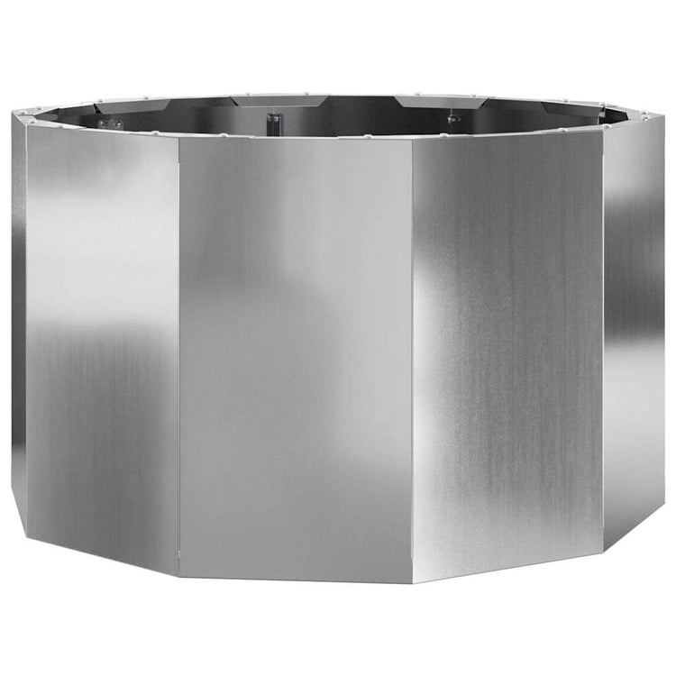 Vidaxx jardinière argent 60 x 60 x 35 cm en acier galvanisé