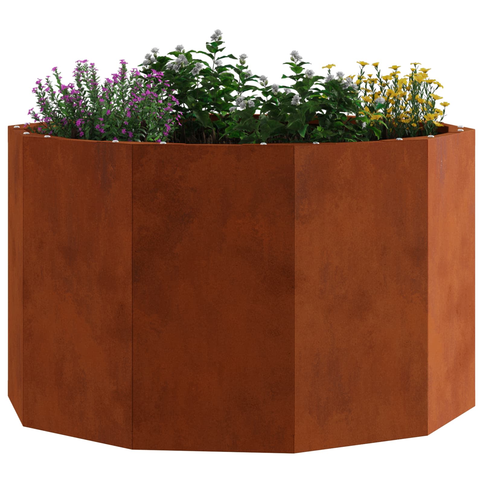 Vidaxl jardinière rouillé 60 x 60 x 35 cm acier corten