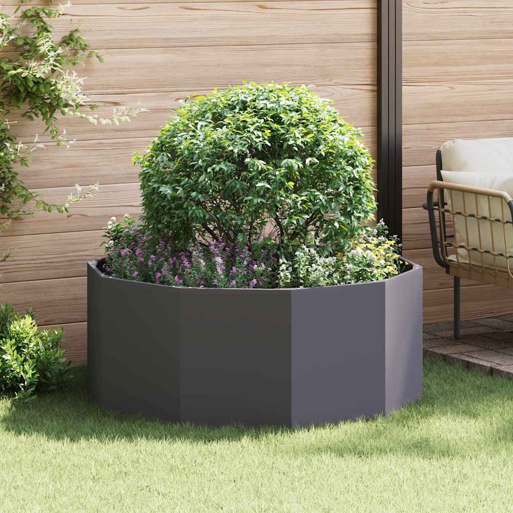 Vidaxx jardinière noir 120 x 120 x 50 cm acier