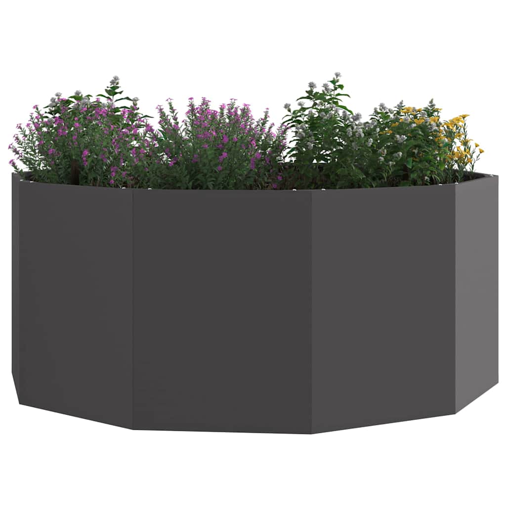 Vidaxx jardinière noir 120 x 120 x 50 cm acier