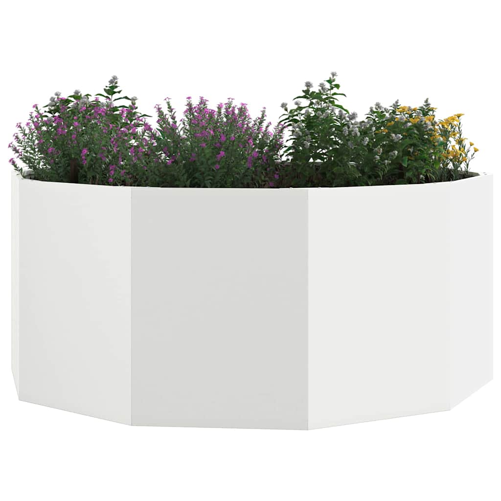 Vidaxx jardinière blanc 120 x 120 x 50 cm acier