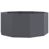VidaXL jardinière anthracite 120 x 120 x 50 cm acier