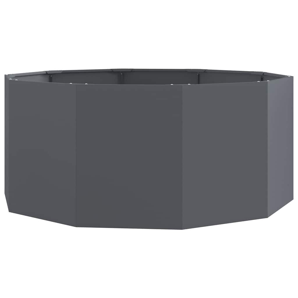 VidaXL jardinière anthracite 120 x 120 x 50 cm acier