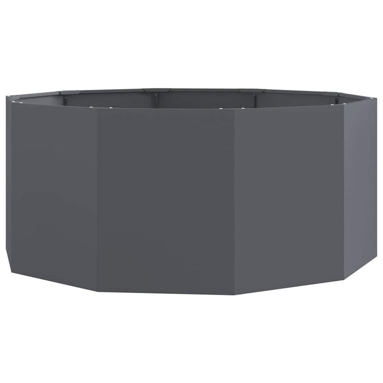 VidaXL jardinière anthracite 120 x 120 x 50 cm acier