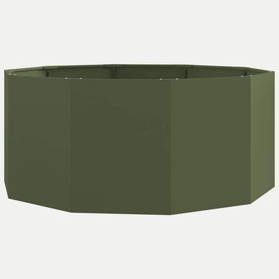 Vidaxx jardinière vert olive 120 x 120 x 50 cm acier