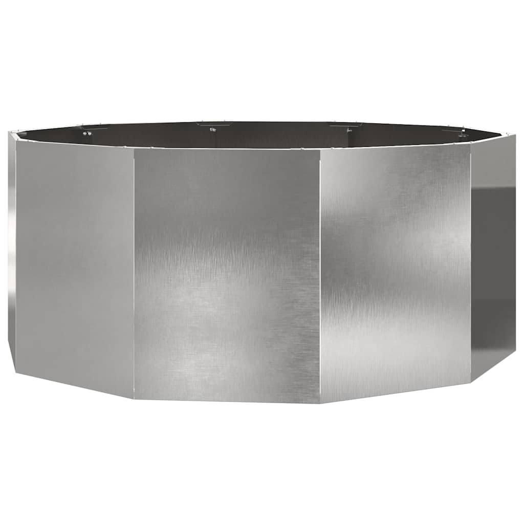 Vidaxx jardinière argent 120 x 120 x 50 cm acier inoxydable
