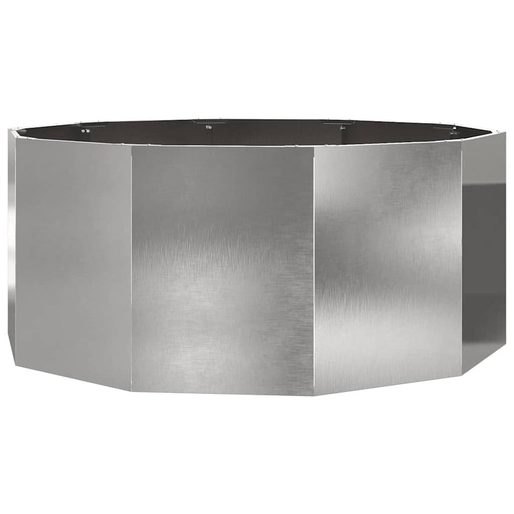 Vidaxx jardinière argent 120 x 120 x 50 cm acier inoxydable